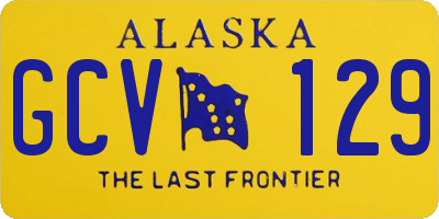 AK license plate GCV129