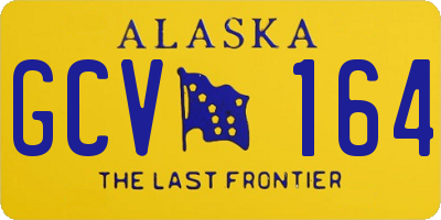AK license plate GCV164