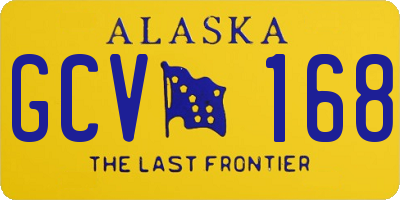 AK license plate GCV168