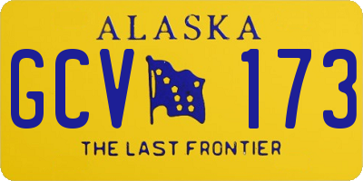 AK license plate GCV173