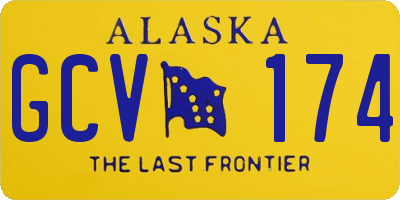 AK license plate GCV174