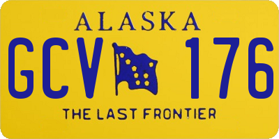 AK license plate GCV176