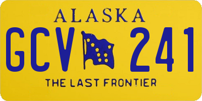 AK license plate GCV241