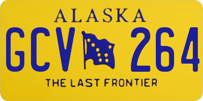 AK license plate GCV264