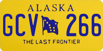 AK license plate GCV266