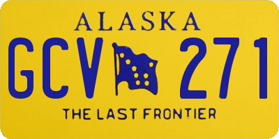 AK license plate GCV271
