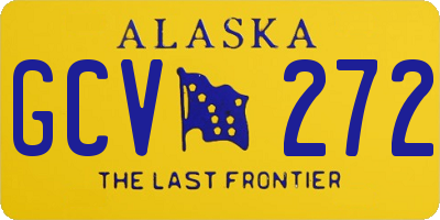 AK license plate GCV272