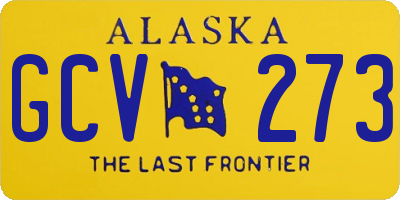 AK license plate GCV273