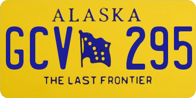 AK license plate GCV295