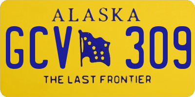 AK license plate GCV309