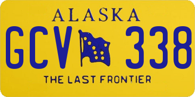 AK license plate GCV338