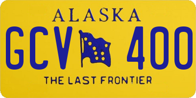 AK license plate GCV400