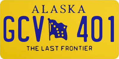 AK license plate GCV401