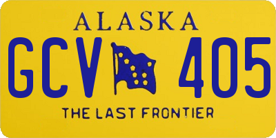AK license plate GCV405