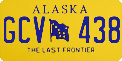 AK license plate GCV438