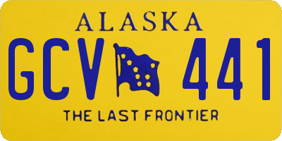 AK license plate GCV441