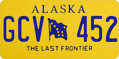 AK license plate GCV452