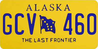 AK license plate GCV460