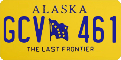 AK license plate GCV461