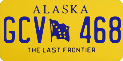 AK license plate GCV468