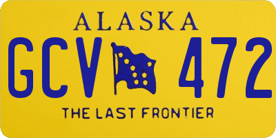AK license plate GCV472