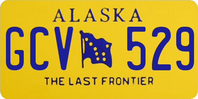 AK license plate GCV529