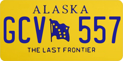 AK license plate GCV557
