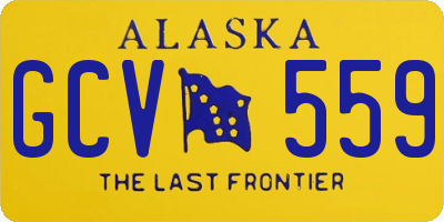 AK license plate GCV559