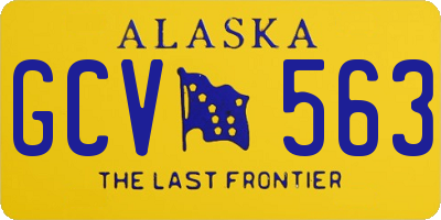 AK license plate GCV563