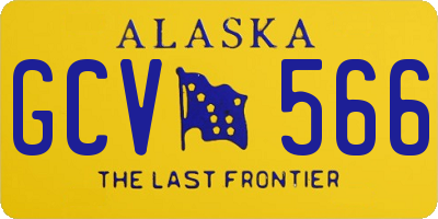 AK license plate GCV566