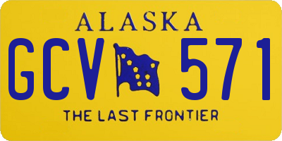 AK license plate GCV571