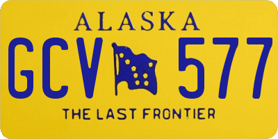 AK license plate GCV577