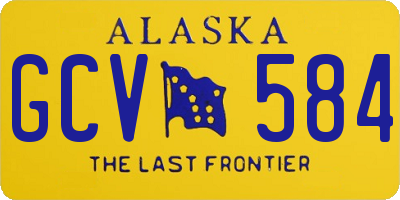 AK license plate GCV584