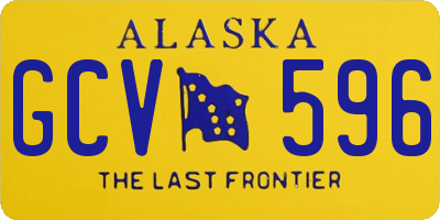 AK license plate GCV596