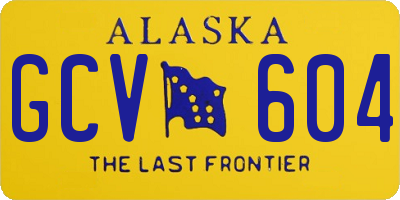 AK license plate GCV604