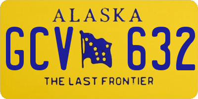 AK license plate GCV632
