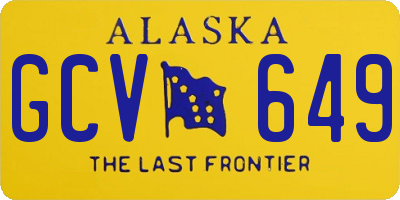 AK license plate GCV649