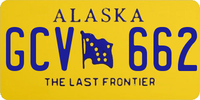AK license plate GCV662
