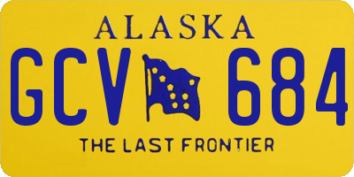 AK license plate GCV684