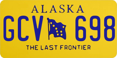AK license plate GCV698
