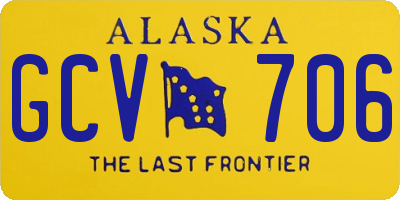 AK license plate GCV706