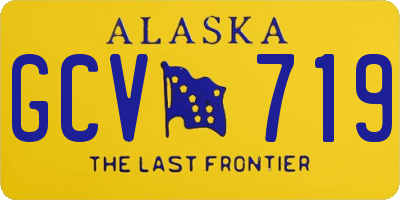 AK license plate GCV719