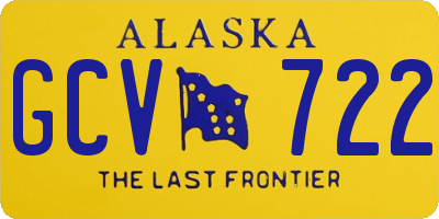 AK license plate GCV722