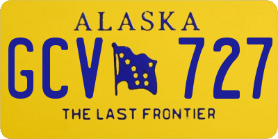 AK license plate GCV727