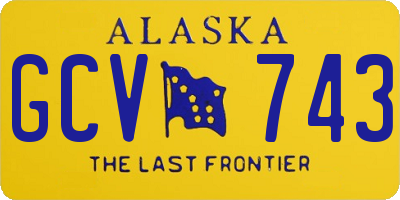 AK license plate GCV743
