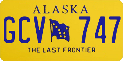 AK license plate GCV747