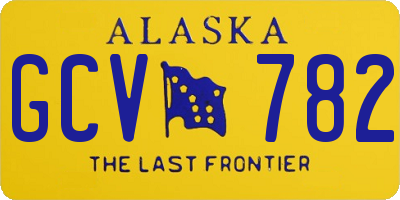 AK license plate GCV782