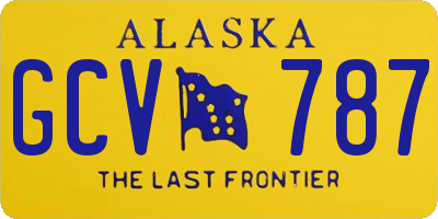 AK license plate GCV787
