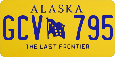 AK license plate GCV795
