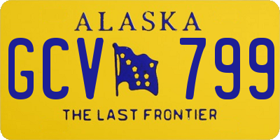 AK license plate GCV799